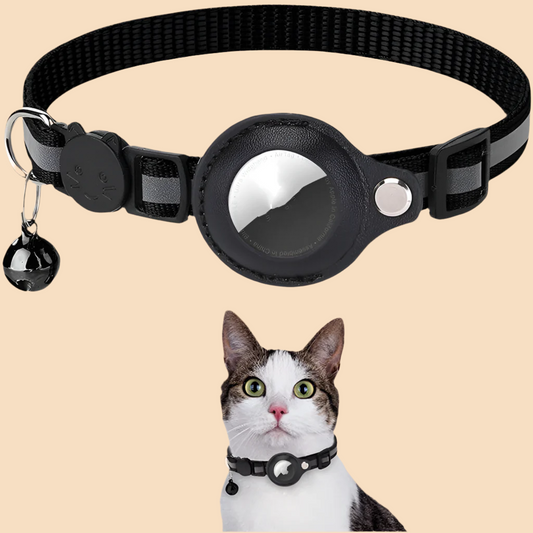 Reflective Waterproof Collar with Airtag Holder