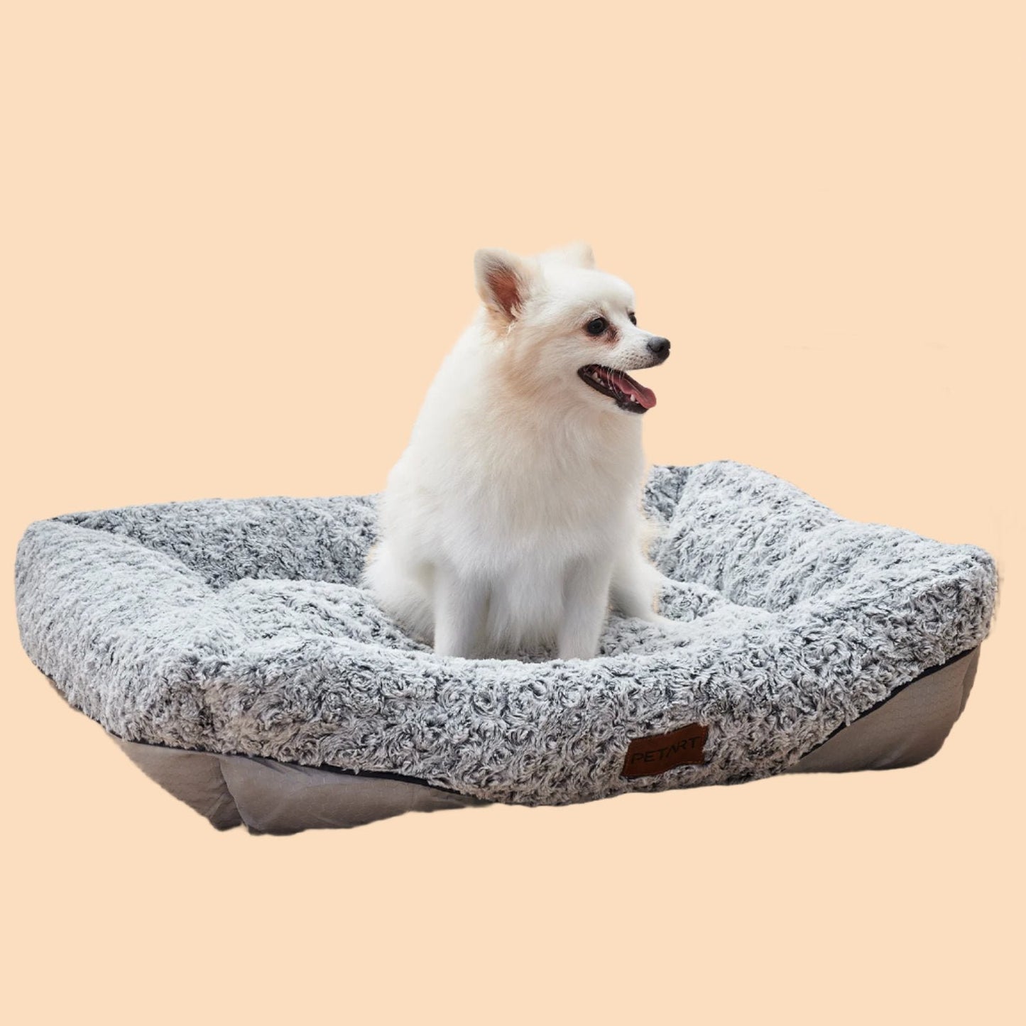 Swirl Rose Velvet Pet Bed