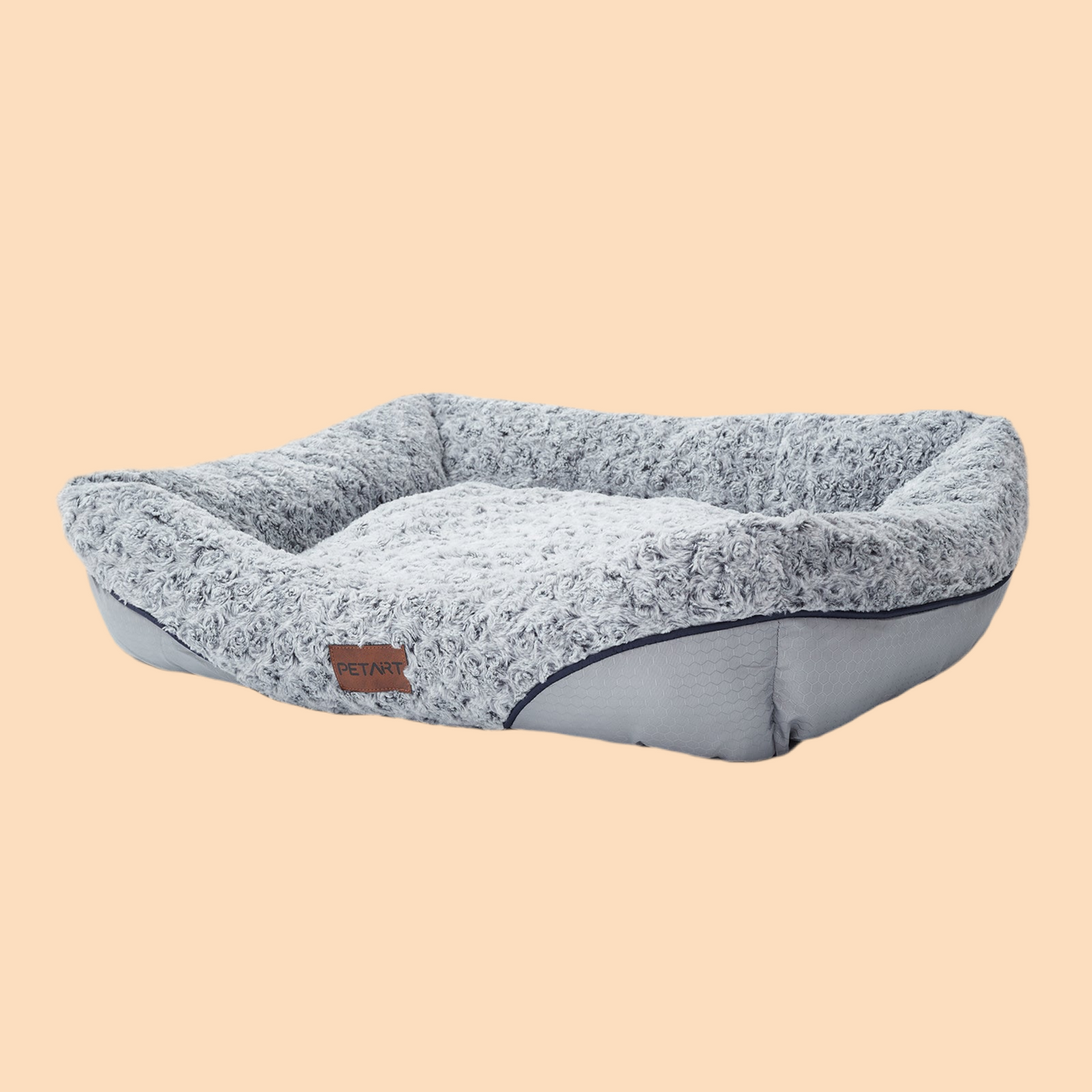 Swirl Rose Velvet Pet Bed